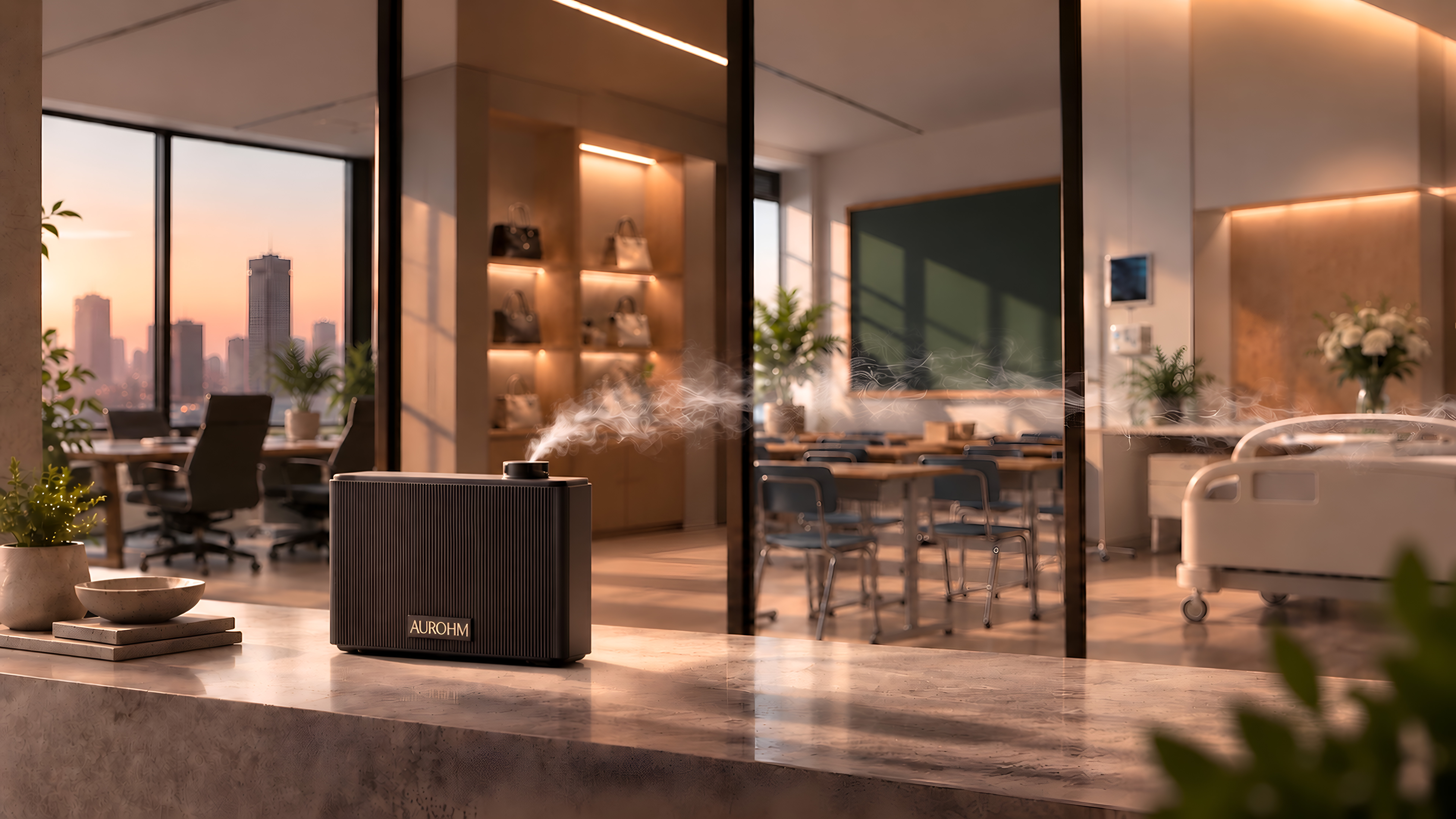 Commercial interior scented by Aurohm